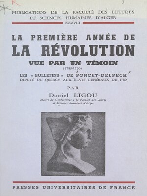 cover image of La première année de la Révolution vue par un témoin, 1789-1790